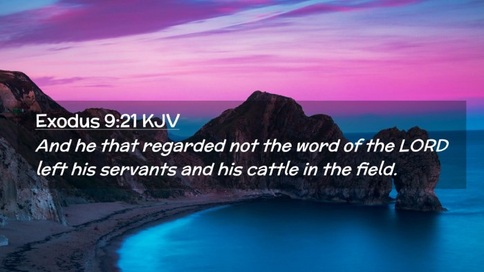 Picture 02 - Exodus 9:21 KJV Desktop Wallpaper - And he that regarded not the word of the LORD - Desktop Bible Verse Wallpaper