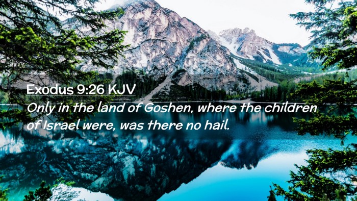 Picture 02 - Exodus 9:26 KJV Desktop Wallpaper - Only in the land of Goshen, where the children of - Desktop Bible Verse Wallpaper