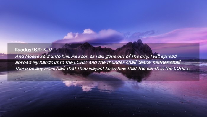 Picture 02 - Exodus 9:29 KJV Desktop Wallpaper - And Moses said unto him, As soon as I am gone out - Desktop Bible Verse Wallpaper