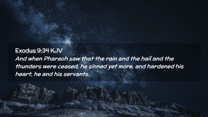 Picture 02 - Exodus 9:34 KJV Desktop Wallpaper - And when Pharaoh saw that the rain and the hail - Desktop Bible Verse Wallpaper