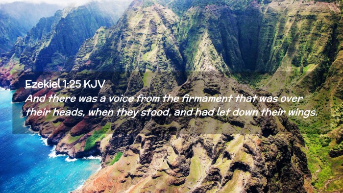 Picture 02 - Ezekiel 1:25 KJV Desktop Wallpaper - And there was a voice from the firmament that was - Desktop Bible Verse Wallpaper