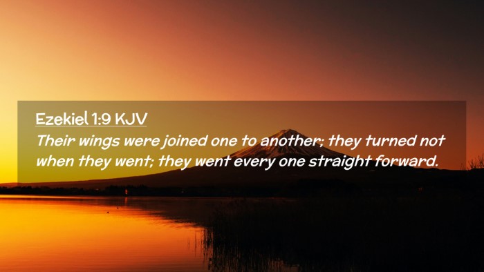 Picture 02 - Ezekiel 1:9 KJV Desktop Wallpaper - Their wings were joined one to another; they - Desktop Bible Verse Wallpaper