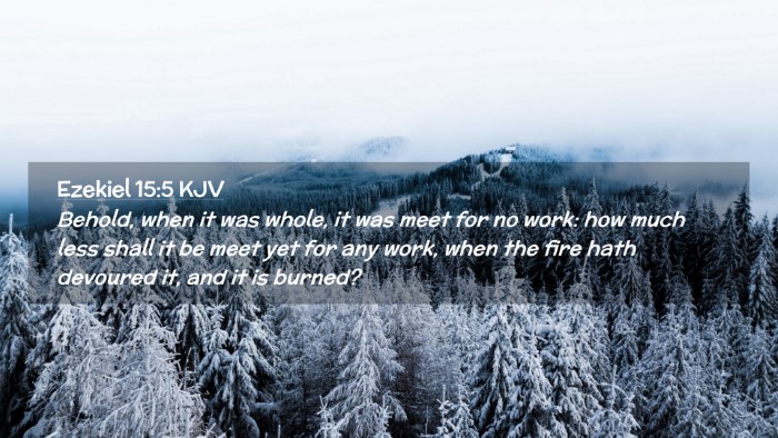Picture 02 - Ezekiel 15:5 KJV Desktop Wallpaper - Behold, when it was whole, it was meet for no - Desktop Bible Verse Wallpaper