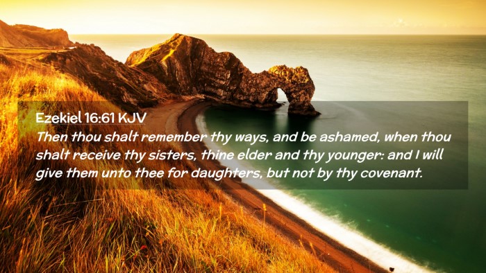 Picture 02 - Ezekiel 16:61 KJV Desktop Wallpaper - Then thou shalt remember thy ways, and be - Desktop Bible Verse Wallpaper