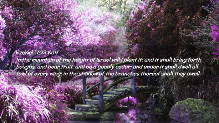 Picture 02 - Ezekiel 17:23 KJV Desktop Wallpaper - In the mountain of the height of Israel will I - Desktop Bible Verse Wallpaper