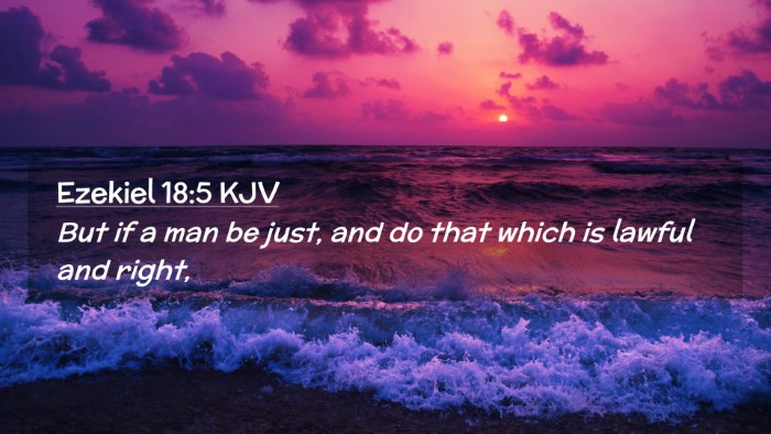 Picture 02 - Ezekiel 18:5 KJV Desktop Wallpaper - But if a man be just, and do that which is lawful - Desktop Bible Verse Wallpaper