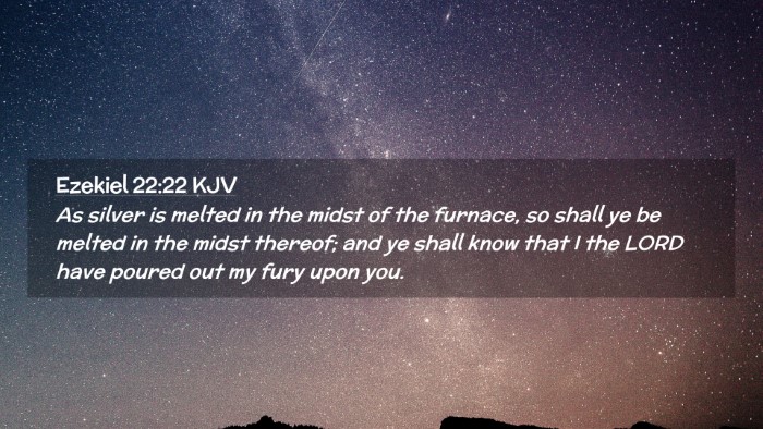 Picture 02 - Ezekiel 22:22 KJV Desktop Wallpaper - As silver is melted in the midst of the furnace, - Desktop Bible Verse Wallpaper