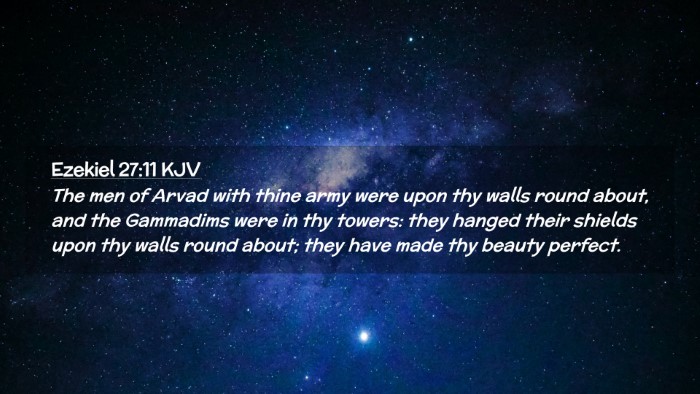 Picture 02 - Ezekiel 27:11 KJV Desktop Wallpaper - The men of Arvad with thine army were upon thy - Desktop Bible Verse Wallpaper