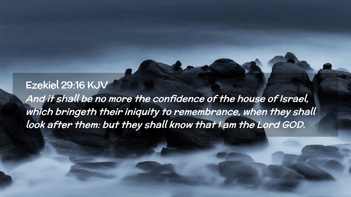 Picture 02 - Ezekiel 29:16 KJV Desktop Wallpaper - And it shall be no more the confidence of the - Desktop Bible Verse Wallpaper