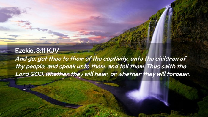 Picture 02 - Ezekiel 3:11 KJV Desktop Wallpaper - And go, get thee to them of the captivity, unto - Desktop Bible Verse Wallpaper