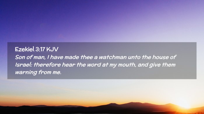 Picture 02 - Ezekiel 3:17 KJV Desktop Wallpaper - Son of man, I have made thee a watchman unto the - Desktop Bible Verse Wallpaper
