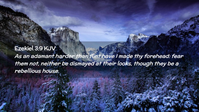 Picture 02 - Ezekiel 3:9 KJV Desktop Wallpaper - As an adamant harder than flint have I made thy - Desktop Bible Verse Wallpaper