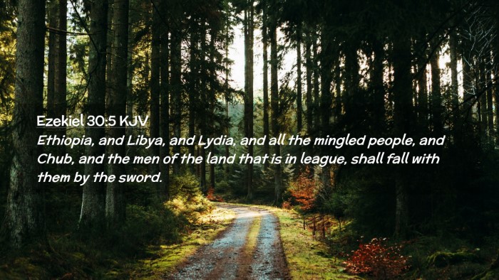 Picture 02 - Ezekiel 30:5 KJV Desktop Wallpaper - Ethiopia, and Libya, and Lydia, and all the - Desktop Bible Verse Wallpaper