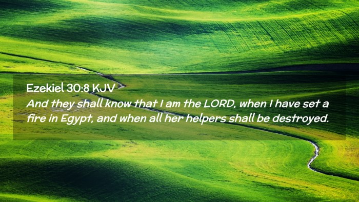 Picture 02 - Ezekiel 30:8 KJV Desktop Wallpaper - And they shall know that I am the LORD, when I - Desktop Bible Verse Wallpaper