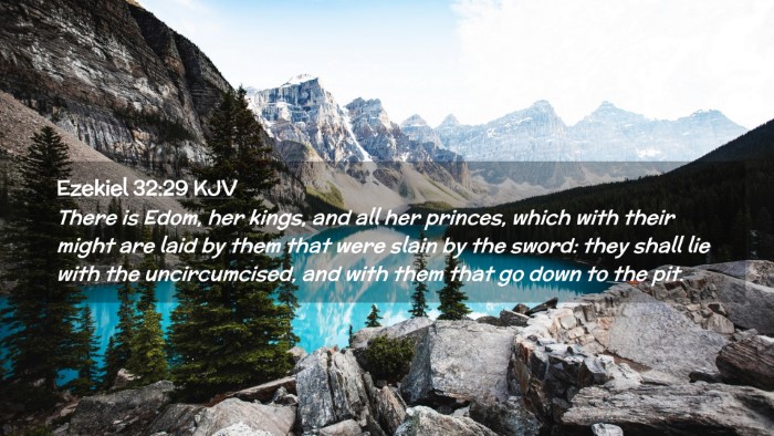 Picture 02 - Ezekiel 32:29 KJV Desktop Wallpaper - There is Edom, her kings, and all her princes, - Desktop Bible Verse Wallpaper