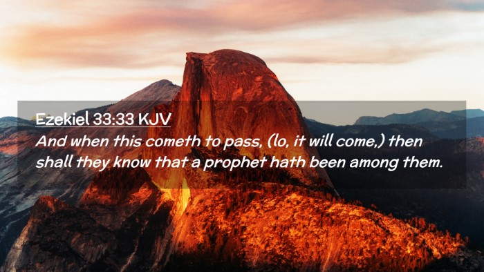 Picture 02 - Ezekiel 33:33 KJV Desktop Wallpaper - And when this cometh to pass, (lo, it will come,) - Desktop Bible Verse Wallpaper