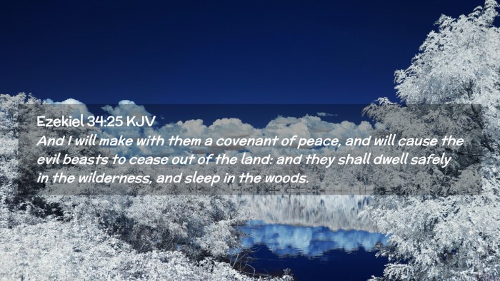 Picture 02 - Ezekiel 34:25 KJV Desktop Wallpaper - And I will make with them a covenant of peace, - Desktop Bible Verse Wallpaper