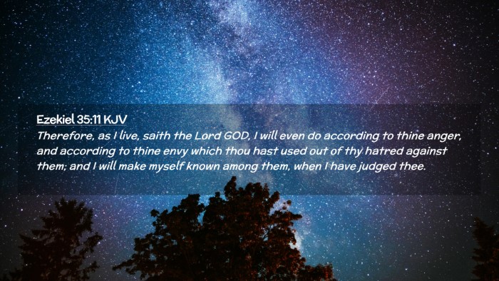 Picture 02 - Ezekiel 35:11 KJV Desktop Wallpaper - Therefore, as I live, saith the Lord GOD, I will - Desktop Bible Verse Wallpaper