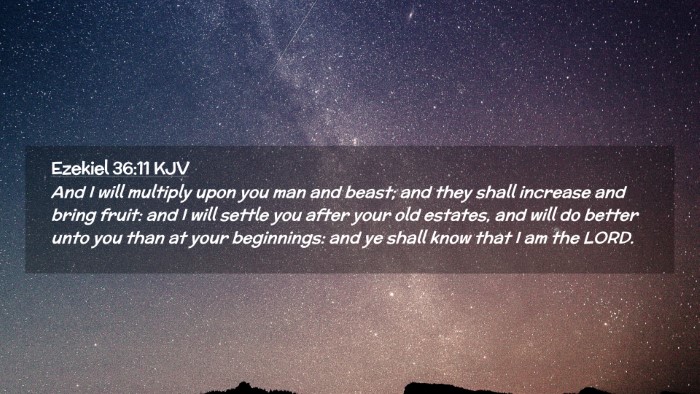 Picture 02 - Ezekiel 36:11 KJV Desktop Wallpaper - And I will multiply upon you man and beast; and - Desktop Bible Verse Wallpaper