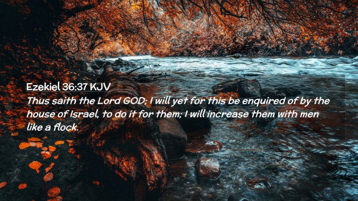 Picture 02 - Ezekiel 36:37 KJV Desktop Wallpaper - Thus saith the Lord GOD; I will yet for this be - Desktop Bible Verse Wallpaper