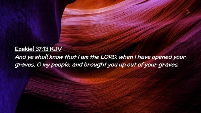 Picture 02 - Ezekiel 37:13 KJV Desktop Wallpaper - And ye shall know that I am the LORD, when I have - Desktop Bible Verse Wallpaper