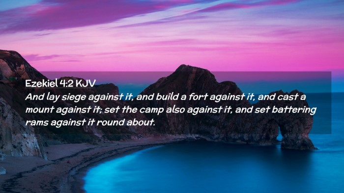 Picture 02 - Ezekiel 4:2 KJV Desktop Wallpaper - And lay siege against it, and build a fort - Desktop Bible Verse Wallpaper