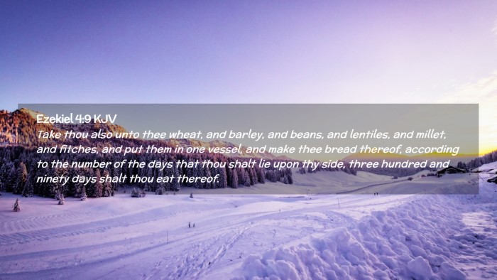 Picture 02 - Ezekiel 4:9 KJV Desktop Wallpaper - Take thou also unto thee wheat, and barley, and - Desktop Bible Verse Wallpaper