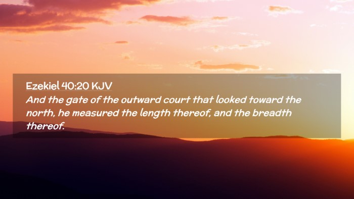 Picture 02 - Ezekiel 40:20 KJV Desktop Wallpaper - And the gate of the outward court that looked - Desktop Bible Verse Wallpaper