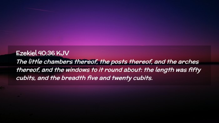 Picture 02 - Ezekiel 40:36 KJV Desktop Wallpaper - The little chambers thereof, the posts thereof, - Desktop Bible Verse Wallpaper