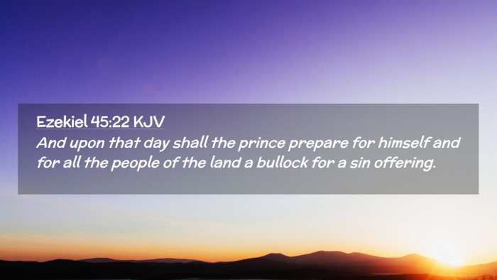 Picture 02 - Ezekiel 45:22 KJV Desktop Wallpaper - And upon that day shall the prince prepare for - Desktop Bible Verse Wallpaper