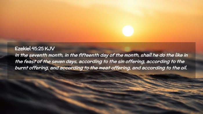 Picture 02 - Ezekiel 45:25 KJV Desktop Wallpaper - In the seventh month, in the fifteenth day of the - Desktop Bible Verse Wallpaper