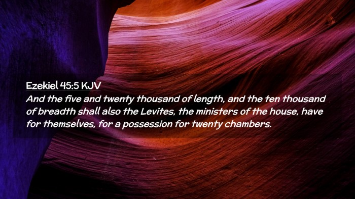 Picture 02 - Ezekiel 45:5 KJV Desktop Wallpaper - And the five and twenty thousand of length, and - Desktop Bible Verse Wallpaper