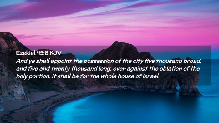 Picture 02 - Ezekiel 45:6 KJV Desktop Wallpaper - And ye shall appoint the possession of the city - Desktop Bible Verse Wallpaper