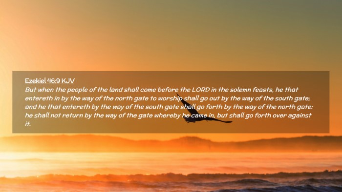 Picture 02 - Ezekiel 46:9 KJV Desktop Wallpaper - But when the people of the land shall come before - Desktop Bible Verse Wallpaper