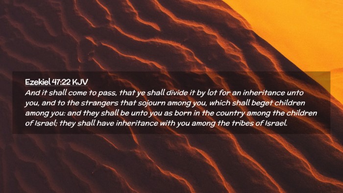 Picture 02 - Ezekiel 47:22 KJV Desktop Wallpaper - And it shall come to pass, that ye shall divide - Desktop Bible Verse Wallpaper