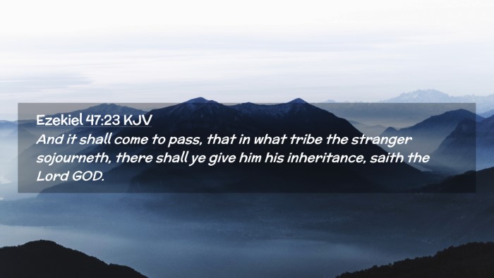 Picture 02 - Ezekiel 47:23 KJV Desktop Wallpaper - And it shall come to pass, that in what tribe the - Desktop Bible Verse Wallpaper