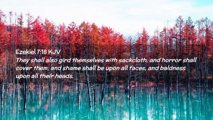 Picture 02 - Ezekiel 7:18 KJV Desktop Wallpaper - They shall also gird themselves with sackcloth, - Desktop Bible Verse Wallpaper