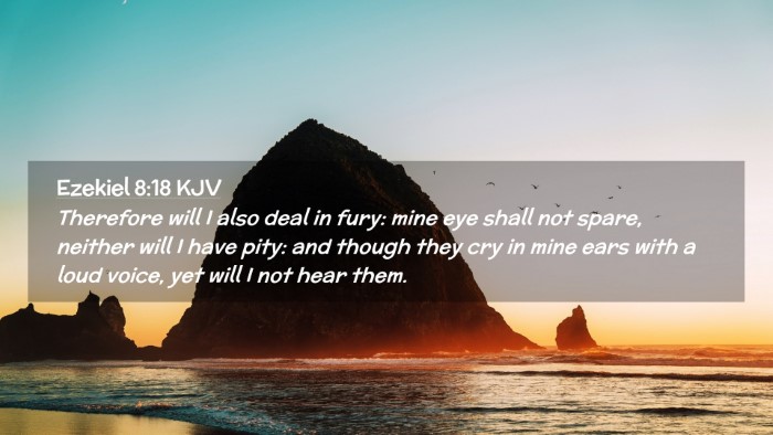 Picture 02 - Ezekiel 8:18 KJV Desktop Wallpaper - Therefore will I also deal in fury: mine eye - Desktop Bible Verse Wallpaper