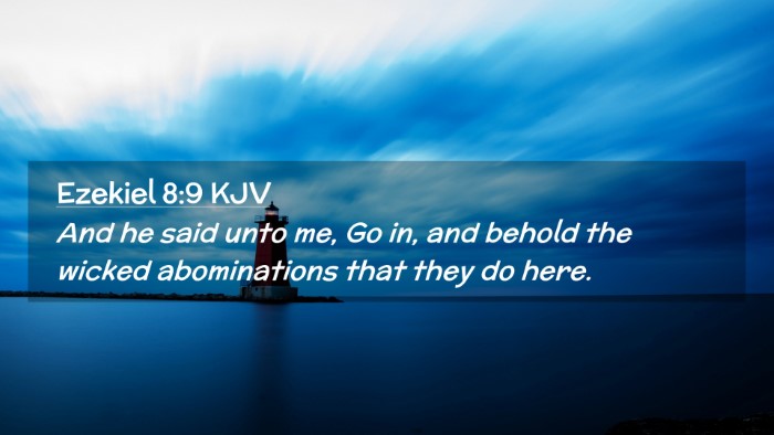 Picture 02 - Ezekiel 8:9 KJV Desktop Wallpaper - And he said unto me, Go in, and behold the wicked - Desktop Bible Verse Wallpaper