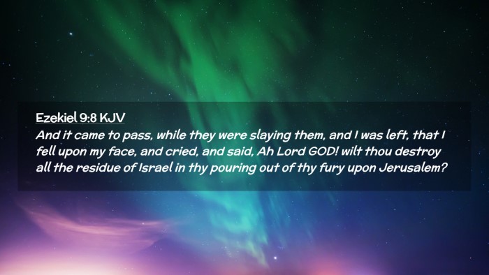 Picture 02 - Ezekiel 9:8 KJV Desktop Wallpaper - And it came to pass, while they were slaying - Desktop Bible Verse Wallpaper