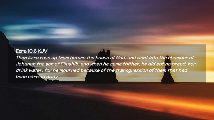 Picture 02 - Ezra 10:6 KJV Desktop Wallpaper - Then Ezra rose up from before the house of God, - Desktop Bible Verse Wallpaper