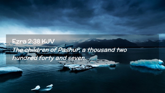 Picture 02 - Ezra 2:38 KJV Desktop Wallpaper - The children of Pashur, a thousand two hundred - Desktop Bible Verse Wallpaper