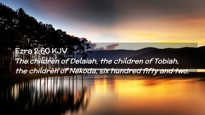 Picture 02 - Ezra 2:60 KJV Desktop Wallpaper - The children of Delaiah, the children of Tobiah, - Desktop Bible Verse Wallpaper