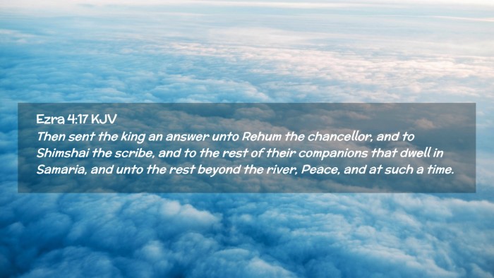 Picture 02 - Ezra 4:17 KJV Desktop Wallpaper - Then sent the king an answer unto Rehum the - Desktop Bible Verse Wallpaper