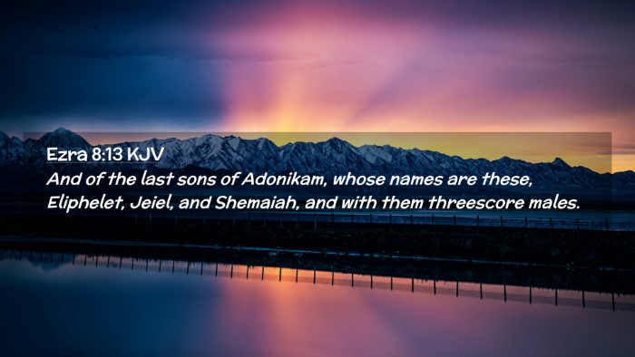 Picture 02 - Ezra 8:13 KJV Desktop Wallpaper - And of the last sons of Adonikam, whose names are - Desktop Bible Verse Wallpaper
