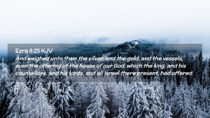 Picture 02 - Ezra 8:25 KJV Desktop Wallpaper - And weighed unto them the silver, and the gold, - Desktop Bible Verse Wallpaper
