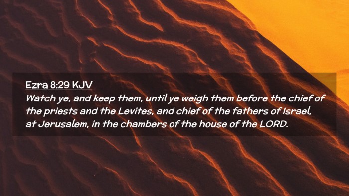 Picture 02 - Ezra 8:29 KJV Desktop Wallpaper - Watch ye, and keep them, until ye weigh them - Desktop Bible Verse Wallpaper