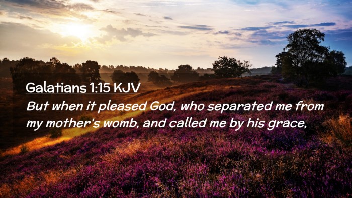 Picture 02 - Galatians 1:15 KJV Desktop Wallpaper - But when it pleased God, who separated me from my - Desktop Bible Verse Wallpaper