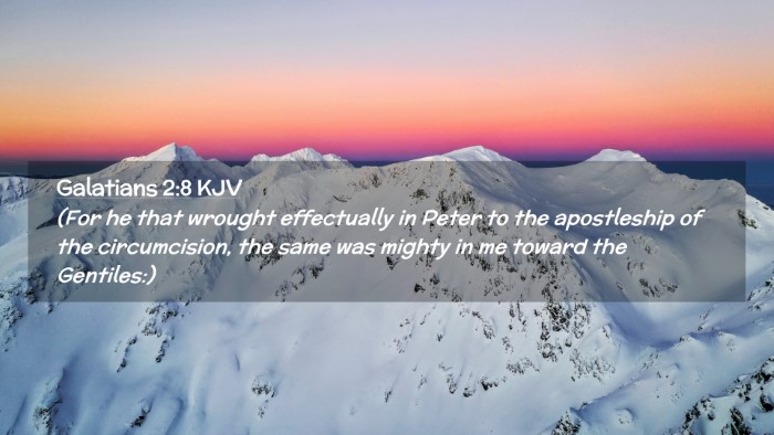 Picture 02 - Galatians 2:8 KJV Desktop Wallpaper - (For he that wrought effectually in Peter to the - Desktop Bible Verse Wallpaper