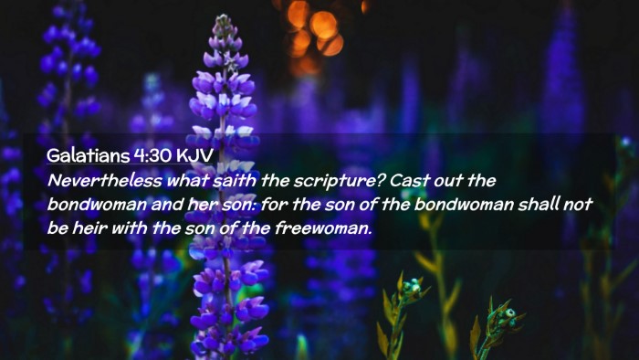 Picture 02 - Galatians 4:30 KJV Desktop Wallpaper - Nevertheless what saith the scripture? Cast out - Desktop Bible Verse Wallpaper